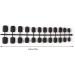 Dajidafu 24 Pieces Square Head Frosted Coffin False Nails DIY Exquisite French Style Unique Elegant Colour-fast Acrylic Nail 15blackish green - Buy Online on SooperMarket.com