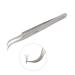 Individual Eyelash Tweezers - FEITA Professional Stainless Steel Curved Tweezer Precision for 3D Volume Eyelash Extension (1 Pc)