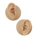 Soft Silicone Human Ear Simulation Template Jewelry Display for Earrings Suitable for Ear Lobe Drilling Exercises and Exercises