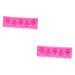 Cabilock 2pcs Silicone Molds Christmas Resin Mold Christmas Cake Silicone Cake Mold Christmas Tree Set