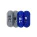 TRU BARBER HAIR GRIPPERS 2 COLORS BUNDLE PACK 4 PCS for Men and Women - Salon and Barber Hair Clips for Styling Hair holder Grips (Blue/Grey)