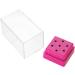 Manicure Tool Organizer Displayer Stand with 7 Slots for Nail Drill Bit Collection (Rose Red) - Buy Online on SooperMarket.com