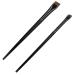 Baluue 3 Sets Eyeliner Brush Makeup Brush Ear Multi Function Eyebrow Brush Black Wood