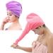 Premium Microfiber Hair Drying Towels - 4 Pack Quick Dry Turbans for Long Hair | Fast Absorbent Shower Wraps - Buy Online on SooperMarket.com