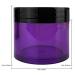 Buy Beauticom 6 Pieces Acrylic Round Clear Jars - Perfect for Creams Lotions Makeup Cosmetics & More - Purple Base with Black Lids - International Shipping Available - Buy Online on SooperMarket.com