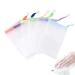 FULINJOY 6 PCS Exfoliating Mesh Soap Saver Pouch Bag Sack, Face Cleansing Foaming Nets, White Pouch with Drawstring (Color Random)