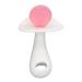Baby Teether Stick Easy Cleaning Baby Teething Tubes with Easy to Hold Design Silicone Boilable Large Candy Shape Infant Teething Chewing Toy for Babies 6 to 12 Months BPA Free (Pink White)