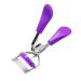 Eyelash Curler Lash Curler with Built in Comb Eye Lash Clip Cosmetic Makeup Curling Tool for Women Purple