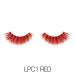 Laflare 3D Prism Color Lash - Silk Clear Band Faux Mink Eyelashes | Fluffy Volume 3 Pack Bundle Special (RED - Buy Online on SooperMarket.com