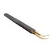 Eyelash extension tweezers made of stainless steel curved just wrong eyelashes extension tweezers for beauty salon (curved tweezers)