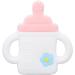 LBEC Cartoon Bottle Shaped Silicone Teether | Easy Grip Baby Bath Gift | International Shipping - Buy Online on SooperMarket.com