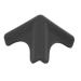 Edge Corner Protectors Guards Silicone Smooth Soft Children Safety Cushions Triangle Shape for Wood Glass Steel Ceramics Surface 4Pcs Black - Buy Online on SooperMarket.com