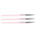 3pcs Nail Art Dotting Liner Brush Set with Rhinestone Handle - Pink Manicure Tools - Buy Online on SooperMarket.com