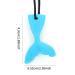 Silicone Fish Tail Baby Tooth Chew Necklace - Teether Stick for Boys & Girls - Buy Online on SooperMarket.com