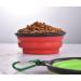 Buy Zuofeng Reisenapf Foldable Dog Water Bowl - Portable Silicone Feeding Set for Cats & Dogs | 3 Colors: Blue Green Red | International Shipping Available - Buy Online on SooperMarket.com