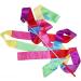 Floratek Dance Ribbon Streamer 10 Pack - 4.0 Meters | Rhythmic Gymnastic Silk Ribbons for Kids - Artistic Baton Twirling - Buy Online on SooperMarket.com
