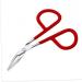 Stainless Steel Scissors Shaped Slant Tip Eyebrow Tweezer for Women - Random Color Beauty Tool - Buy Online on SooperMarket.com