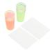 Lurrose 2 sentences nail stamp set stamp for nail polish nail scrap nail dance tool clear nail stampers painter scraper image plate embossing nail made of silicone double head pebble gel printer 1.