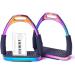 Amidale RAINBOW FLEXI SAFETY STIRRUPS HORSE RIDING BENDY IRONS S. STEEL BNWT 4.00 INCHES AND 4.75 INCHES (4.75 INCHES) - Buy Online on SooperMarket.com