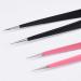 Nail Tweezers Double Sided Nail Art Sticker Silicone Press Rhinestone Picker Nippers Pink Brushes - Buy Online on SooperMarket.com
