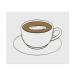 2 x "Coffee Cup" microfiber lens/glasses cleaning cloths (LC00025213)