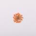 100pcs/pack Ammi majus Natural Pressed Dried Flower for Resin Jewelry Making Soap and Candle Making Scrapbooking DIY (Orange)