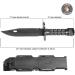 Lancer Tactical M9 Santoprene Rubber Blade Bayonet Disarm Trainer Knife with Sheath (Black) - Buy Online on SooperMarket.com