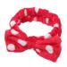 ODDIER Make-up Spa Headband - Red Microfiber Coral Fleece Hair Band for Women and Girls, Ideal for Bath, Skincare, and Makeup Application - Buy Online on SooperMarket.com