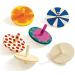 Liuer 24pcs Wooden Roundabout Toy Set - Perfect Children's Birthday Guest Gifts - Eco-Friendly Wooden Circle in Assorted Paint Colors - Buy Online on SooperMarket.com