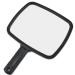 Accessotech Professional Handheld Salon Barbers Hairdressers Paddle Mirror Tool with Handle (Black)