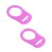 Lmyzcbzl Silicone Dummy Clips Adapter 2 Pcs Silicone Button Ring Silicone Adapter Ring Dummy Pacifier Clip Adapter for Button-Style Pacifier purple