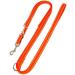 Dog Linen Reflective Leash for Large Dogs | Adjustable 2.80m | Made in Germany - Durable & Stylish Orange (25mm) - Buy Online on SooperMarket.com