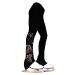 Ice Fire 4 Way Stretch Polartec Fleece Figure Skating Practice Pants Pair of Skates Rhinestones Design Neon Mix 10-12 Years