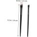 Baluue 12 Sets Eyeliner Brush Makeup Brush Multipurpose Eyebrow Brush Eyebrow Brush Spoolie Wood Black - Buy Online on SooperMarket.com