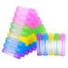 50-Pack Lip Balm Empty Clear Tubes with Twist Cap, 3/16 Oz (5.5 ml) - Multicolor - Buy Online on SooperMarket.com