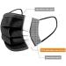 Black Disposable Face Mask | 3 Ply Layer | Face Dust Cover for Indoor Office | Restaurant Server Mask | Outdoor | Ships from CANADA (50pcs-black) 1 count (Pack of 50) - Buy Online on SooperMarket.com