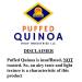 Puffed Quinoa 1.5 lb - Organic & Kosher Certified, High Protein, Vegan, Gluten Free, No GMOs | Ready to Eat - Buy Online on SooperMarket.com
