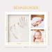 Keroos Plasterprint Baby Hand & Foot Set with Letter Stencils | Premium Wooden Frame | Safe Plexiglass | Ideal for Pets | Shop Internationally - Buy Online on SooperMarket.com