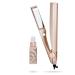 TYME Iron Pro 2-in-1 Hair Curler and Straightener Styling Tool with Auto Shutoff 5 Temperature Settings, and Titanium Plates with TYME 2oz Thermal Protectant TYME Iron Pro 2-in-1 Hair Curler and Straightener with TYME 2oz …