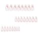 Ruarby 24x/Box Full Cover False Nails French Tip False Nails White French Press On Nails Artificial Nails Manicures Supplies