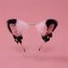 Cat Ears Bell Headband Folding Ear Powder Plus Black Gold Bell Bow Headband Fox Ear Accessories Cute Plush Headgear for Halloween Cosplay Costume Party Dress Girls - Buy Online on SooperMarket.com