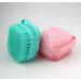 Silicone Massage Bath Brush - Blue | Exfoliating Body Scrubber - Buy Online on SooperMarket.com