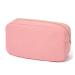 YogoRun UPDATED Large Makeup Pouch Bag Travel Cosmetic Pouch Bag Nylon Zipper Pouch Bag for Women/Girls/Teens (Pink, L) L Pink