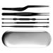 6pcs/set LED Ear Wax Pickers Stainless Steel Earpick Wax Remover Curette Ear Pick Cleaner Ear Cleaner Spoon Care Ear Clean Tool - (Color: Black)