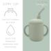 LoveyLu Silicone Sippy Cup - Toddler Cup with Straw & Handles | 100% Safe Food Grade Silicone | Microwave, Dishwasher, Freezer Safe (Sage) - Buy Online on SooperMarket.com