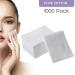 Mirea 1Box(1000PCS) White Breathable Non-woven Disposable Fabric Slim Thin Makeup Facial Soft Cotton Pads Face Deep Cleaning Paper Wiper for Make up Cosmetic Nail Polish Removing Skin Care Beauty Tools
