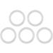 Alomejor Baby Pacifier O-Rings - 20pcs Silicone Safe Dummy Clips & Adapter Holder for Babies | Transparent Durable & Secure - Buy Online on SooperMarket.com