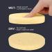 Buy Tvoip 25-Pack Reusable Facial Sponges - Natural Wood Pulp Deep Cleansing Bigger & Thicker Cosmetic Puff for Face Care - Yellow - Buy Online on SooperMarket.com