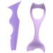 MAGICLULU 2pcs Women Make up Tools Lash Mascara Silicone Makeup Applicator Purple Thermostat