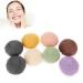 Konjac Wash Face Flutter Set  8pcs Round Type 100% Pure Body Sponges Massage Tools for Deep Pore Cleansing Exfoliating Facial Sponge for Daily Cleansing Facial Sponge